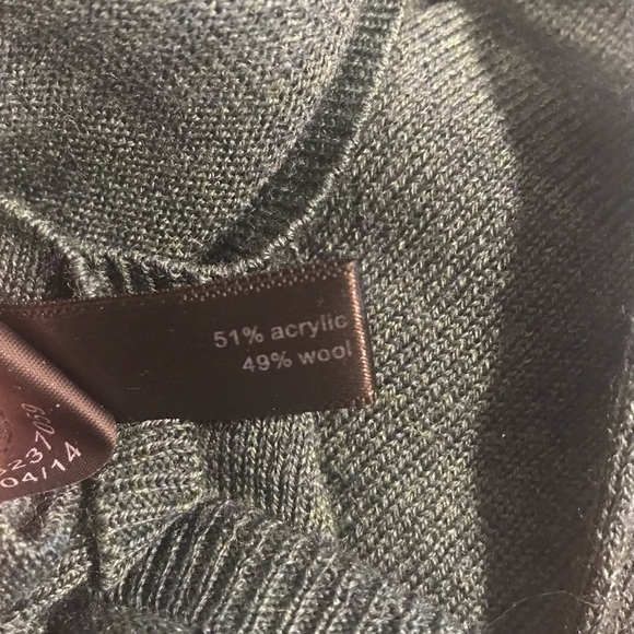 The Limited Green Wool Sweater - Size Medium - Picture 7 of 7